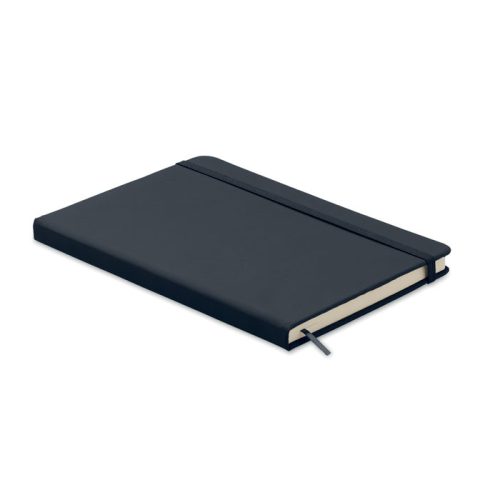 Notebook A5 cu copertă tare din piele PU - Arconote, Albastru marin francez