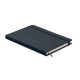 Notebook A5 cu copertă tare din piele PU - Arconote, Albastru marin francez