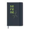 Notebook A5 cu copertă tare din piele PU - Arconote, Albastru marin francez