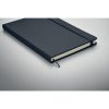 Notebook A5 cu copertă tare din piele PU - Arconote, Albastru marin francez