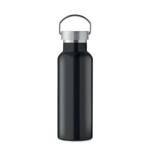 Termos premium din inox reciclat 500 ml - Florence, Negru