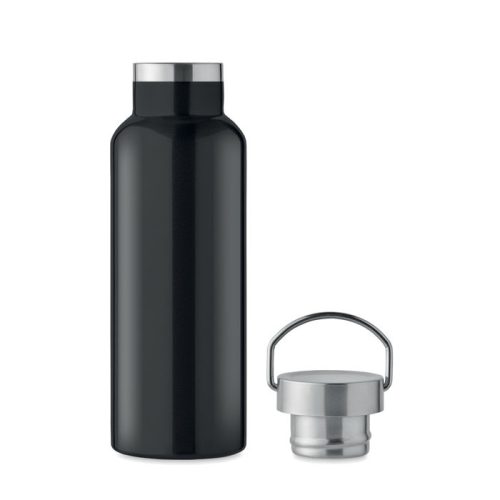Termos premium din inox reciclat 500 ml - Florence, Negru