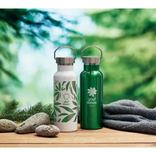 Termos premium din inox reciclat 500 ml - Florence, Alb 