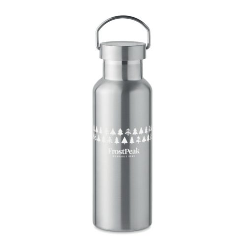 Termos premium din inox reciclat 500 ml - Florence, Argintiu mat