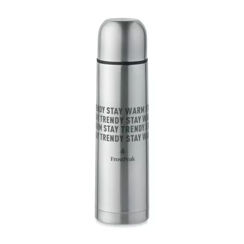 Termos din inox reciclat 500 ml - Mahua, Argint mat