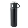 Termos din inox 420ml cu pahar 150 ml - Tonia, Negru