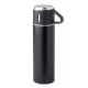 Termos din inox 420ml cu pahar 150 ml - Tonia, Negru