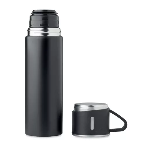 Termos din inox 420ml cu pahar 150 ml - Tonia, Negru