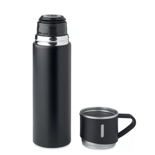 Termos din inox 420ml cu pahar 150 ml - Tonia, Negru