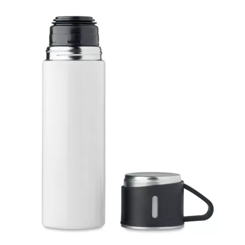 Termos din inox 420ml cu pahar 150 ml - Tonia, Alb