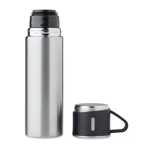 Termos din inox 420ml cu pahar 150 ml - Tonia, Argintiu mat