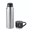 Termos din inox 420ml cu pahar 150 ml - Tonia, Argintiu mat