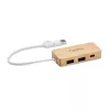 Hub USB din bambus - Hubbam