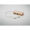 Hub USB din bambus - Hubbam