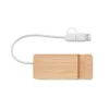 Hub USB-C/A cu 4 porturi din bambus - Hubstand