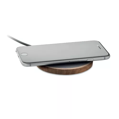 Încărcător wireless din lemn de salcâm 15W - Acawai