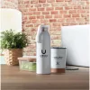Sticla de apă din inox 650ml - Bira, Alb 