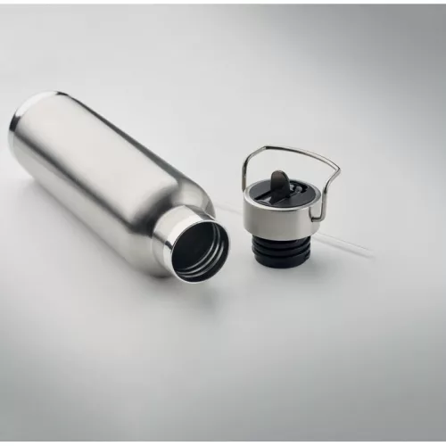 Sticlă termoziloant din inox reciclat - Riflow, Argintiu mat