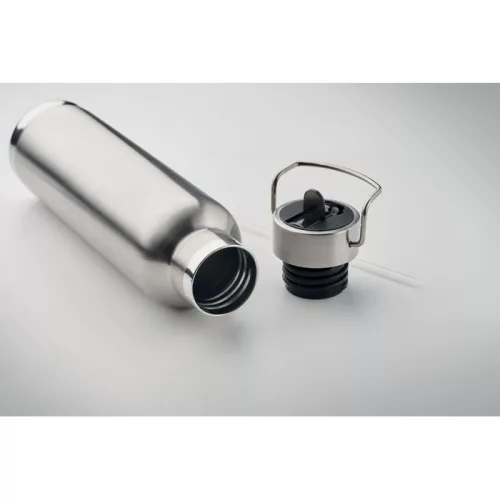 Sticlă termoziloant din inox reciclat - Riflow, Argintiu mat