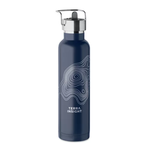 Sticlă termoziloant din inox reciclat - Riflow, Albastru marin farncez