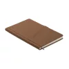 Notebook A5 cu copertă tare din PU - Cinco, Maro