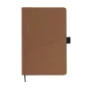 Notebook A5 cu copertă tare din PU - Cinco, Maro