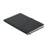 Notebook A5 cu copertă tare din PU - Cinco, Negru