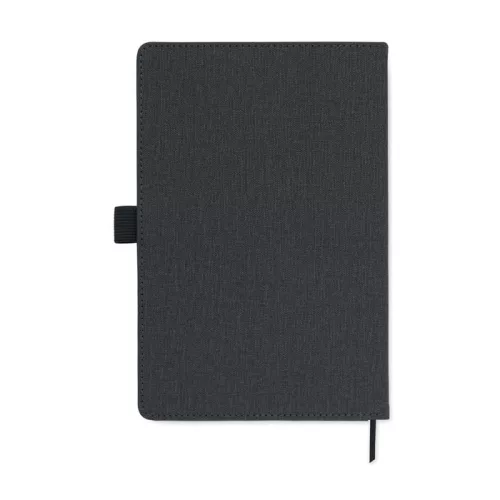 Notebook A5 cu copertă tare din PU - Cinco, Negru