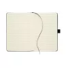 Notebook A5 cu copertă tare din PU - Cinco, Negru