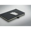 Notebook A5 cu copertă tare din PU - Cinco, Negru