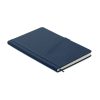 Notebook A5 cu copertă tare din PU - Cinco, Albastru