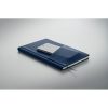 Notebook A5 cu copertă tare din PU - Cinco, Albastru