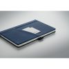 Notebook A5 cu copertă tare din PU - Cinco, Albastru