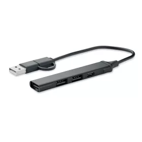Hub USB cu 4 porturi din aluminiu reciclat - Current