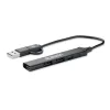 Hub USB cu 4 porturi din aluminiu reciclat - Current