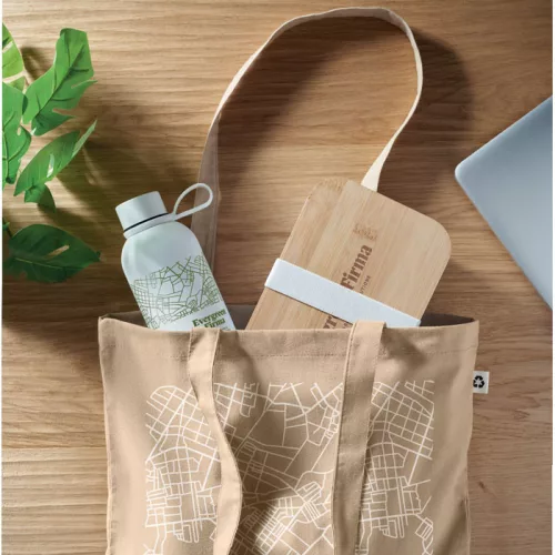 Set cutie de prânz și sticlă cu perete dublu - Emerald Set, Alb