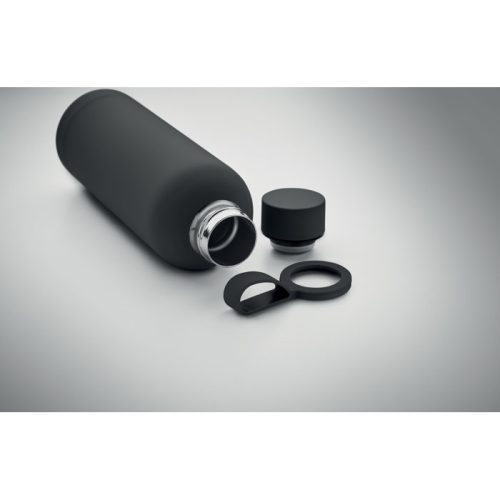 Sticlă cu perete dublu din inox reciclat 500 ml - Emerald, Negru