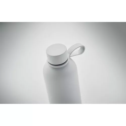 Sticlă cu perete dublu din inox reciclat 500 ml - Emerald, Alb