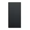 Power Bank 8000 mAh din aluminiu reciclat - POWERFLAT8C, Negru