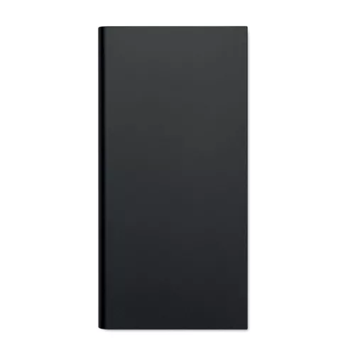 Power Bank 8000 mAh din aluminiu reciclat - POWERFLAT8C, Negru