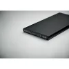 Power Bank 8000 mAh din aluminiu reciclat - POWERFLAT8C, Negru