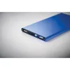 Power Bank 8000 mAh din aluminiu reciclat - POWERFLAT8C, Albastru regal