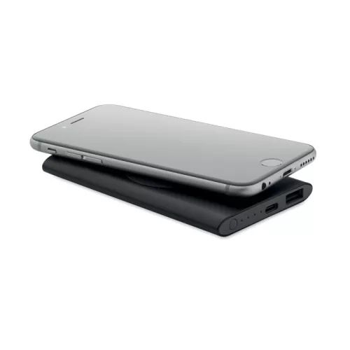 Power bank 5000 mAh cu încărcare wireless de 15W - Powerplus, Negru