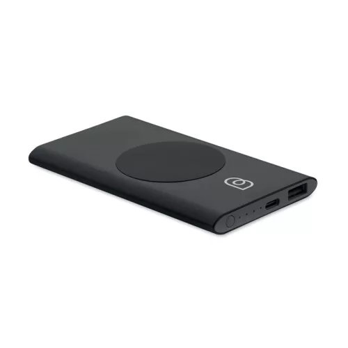 Power bank 5000 mAh cu încărcare wireless de 15W - Powerplus, Negru