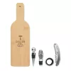 Set accesorii vin în cutie din bambus - Vinovault 