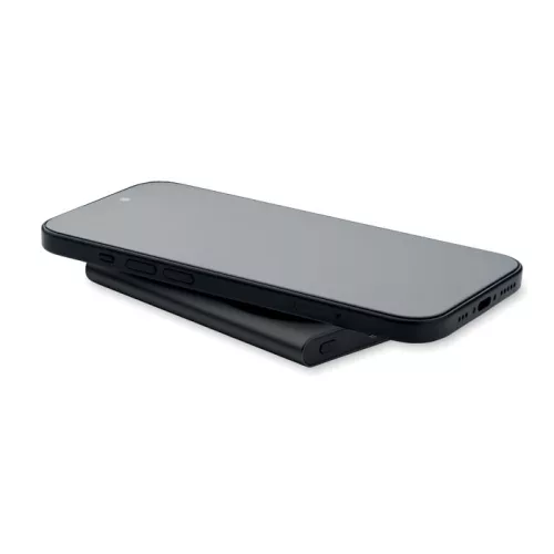 Încărcător wireless 15W multifuncțional cu powerbank 5000 mAh - Pawtt, Negru