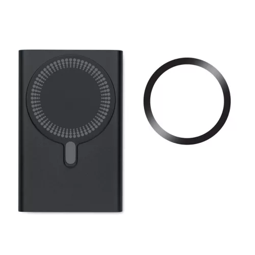 Încărcător wireless 15W multifuncțional cu powerbank 5000 mAh - Pawtt, Negru