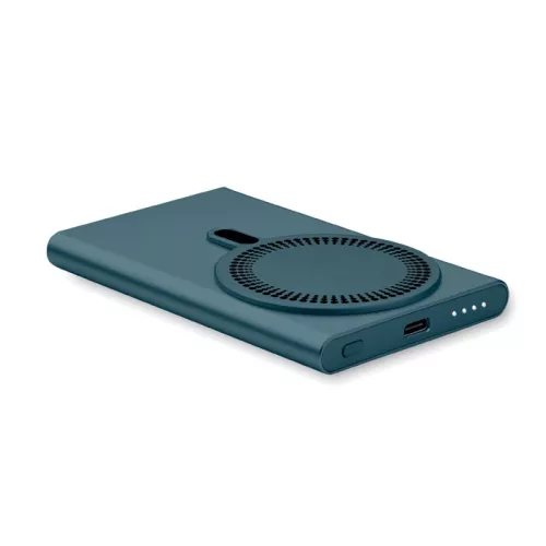 Încărcător wireless 15W multifuncțional cu powerbank 5000 mAh - Pawtt, Albastru