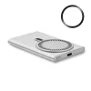 Încărcător wireless 15W multifuncțional cu powerbank 5000 mAh - Pawtt, Argintiu mat