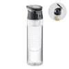 Sticlă de apă din RPET cu infuzor 500ml - Sporttle, Negru